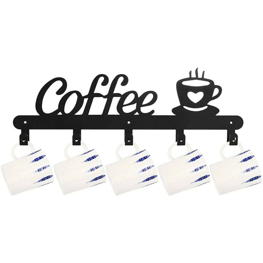 Coffee Equipment Rack - Soporte de Pared Metálico para Tazas