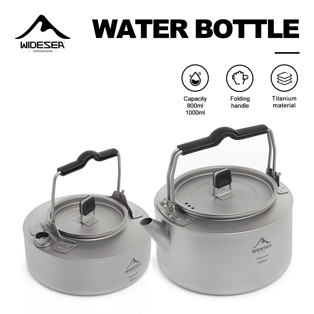 Coffee Equipment And Supplies - Widesea-hervidor de titanio para acampar, hervidor