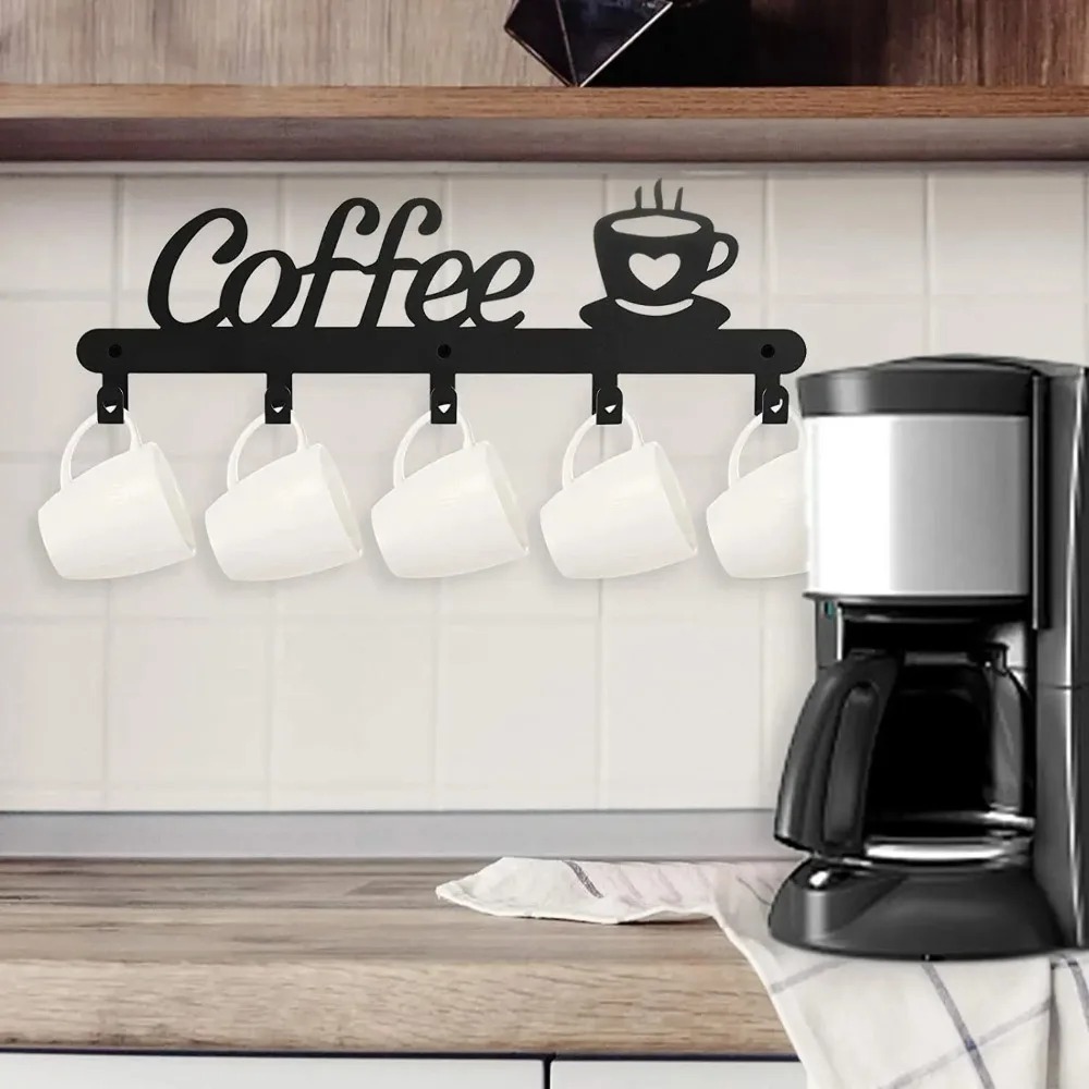 Soporte de Pared Metálico para - Coffee Equipment Rack reseña y precio