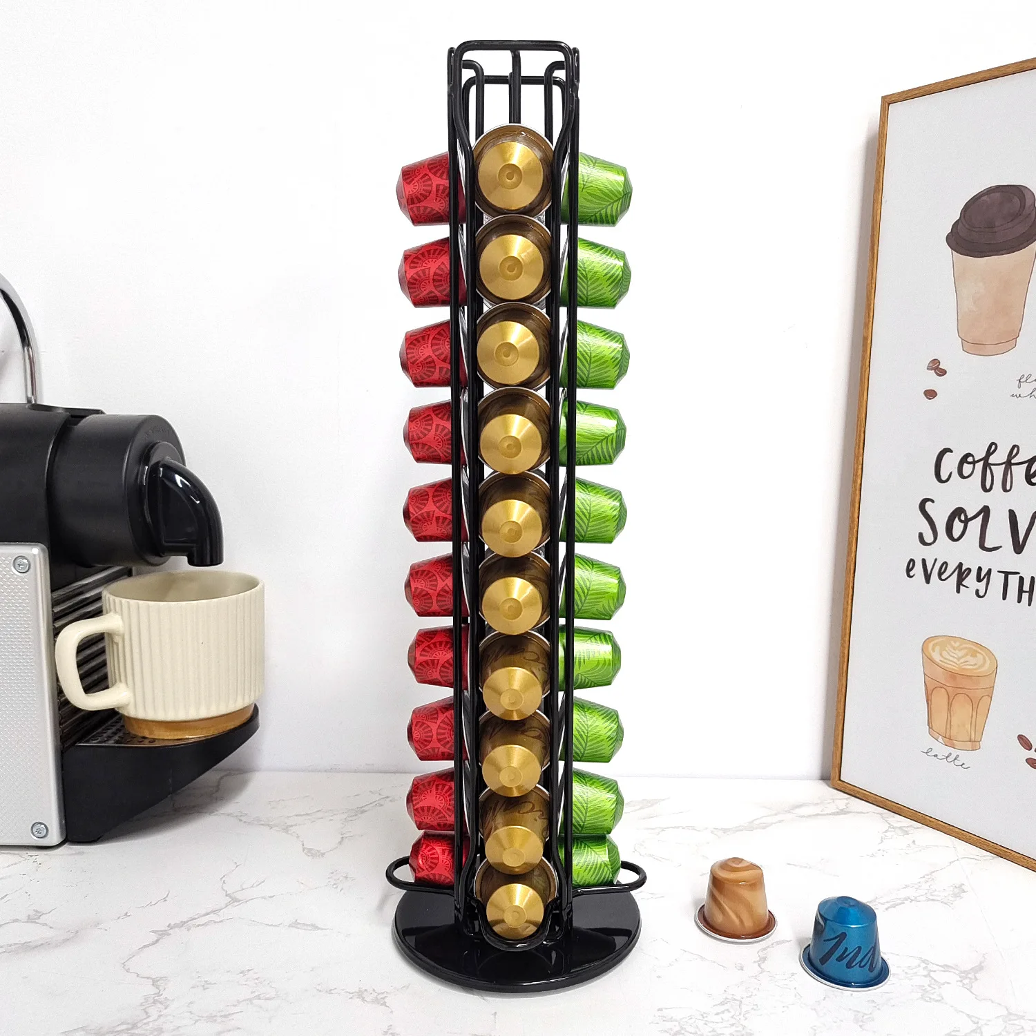 Soporte para cápsulas de café  - Coffee Equipment Rack reseña y precio