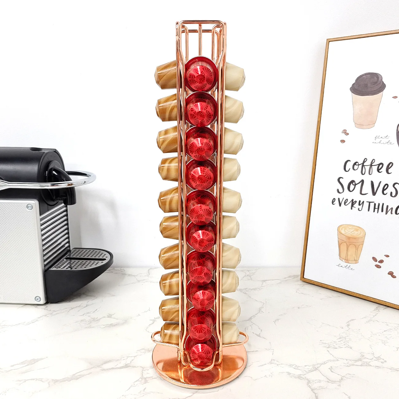Soporte para cápsulas de café  - Coffee Equipment Rack reseña y precio