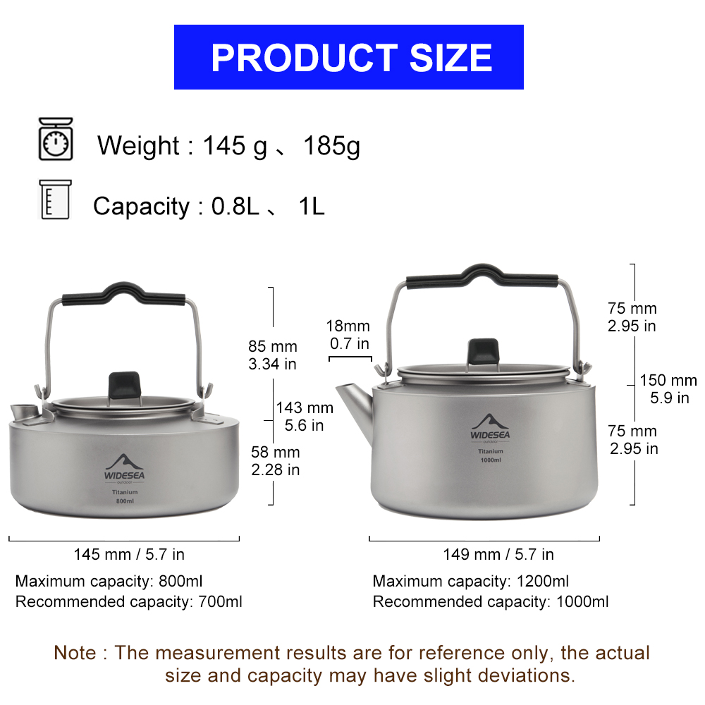 Widesea-TETERA de titanio para - Coffee Equipment And Supplies reseña y precio